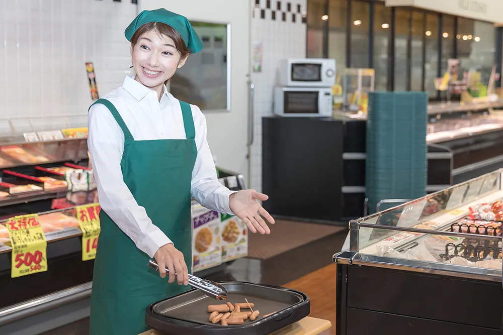 試食販売・デモンストレーション販売バイトのイメージ