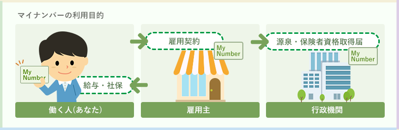 マイナンバー通知の流れ