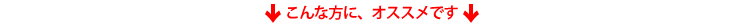 こんな方に、オススメです