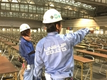 名古屋市,西高蔵駅の会場設営・撤去の短期アルバイト【日払い】の写真